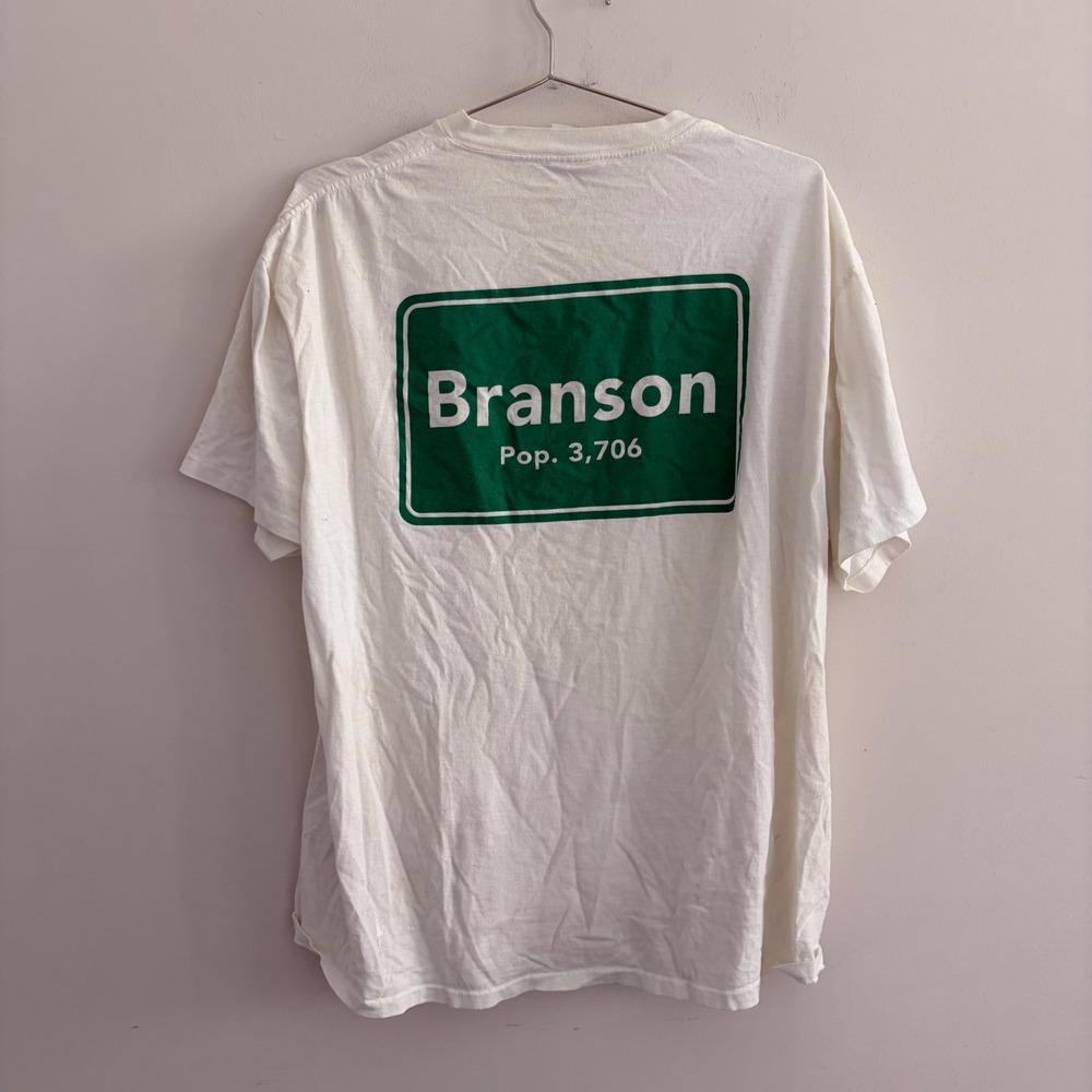 Vintage Genesis Branson Missouri Souvenir Graphic T-Shirt White XL